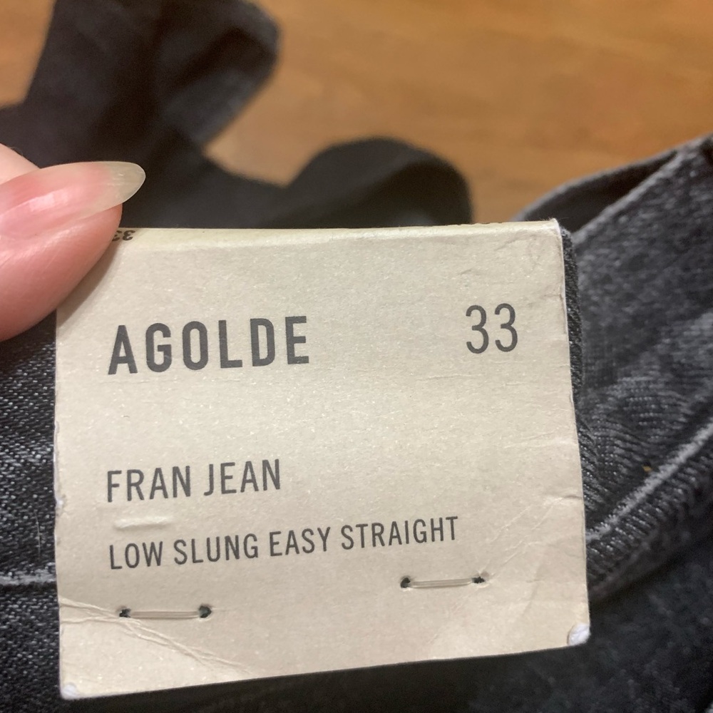 Men's Black Agolde Jeans Size 33 NWT - Picture 7 of 12